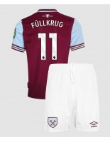 Otroške Nogometnih dresov West Ham United Niclas Fullkrug #11 Domači 2024-25 Kratki rokavi (+ hlače)